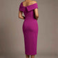 Olina Sculptural Off-The-Shoulder Drape Dress