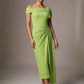 Olina Sculptural Off-The-Shoulder Drape Dress