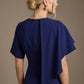 Cypress Asymmetric Cape Detail Pencil Dress