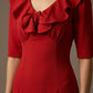 Caister Statement Frill Tie Pencil Dress