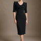 Caister Statement Frill Tie Pencil Dress