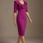 Caister Statement Frill Tie Pencil Dress