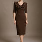 Caister Statement Frill Tie Pencil Dress