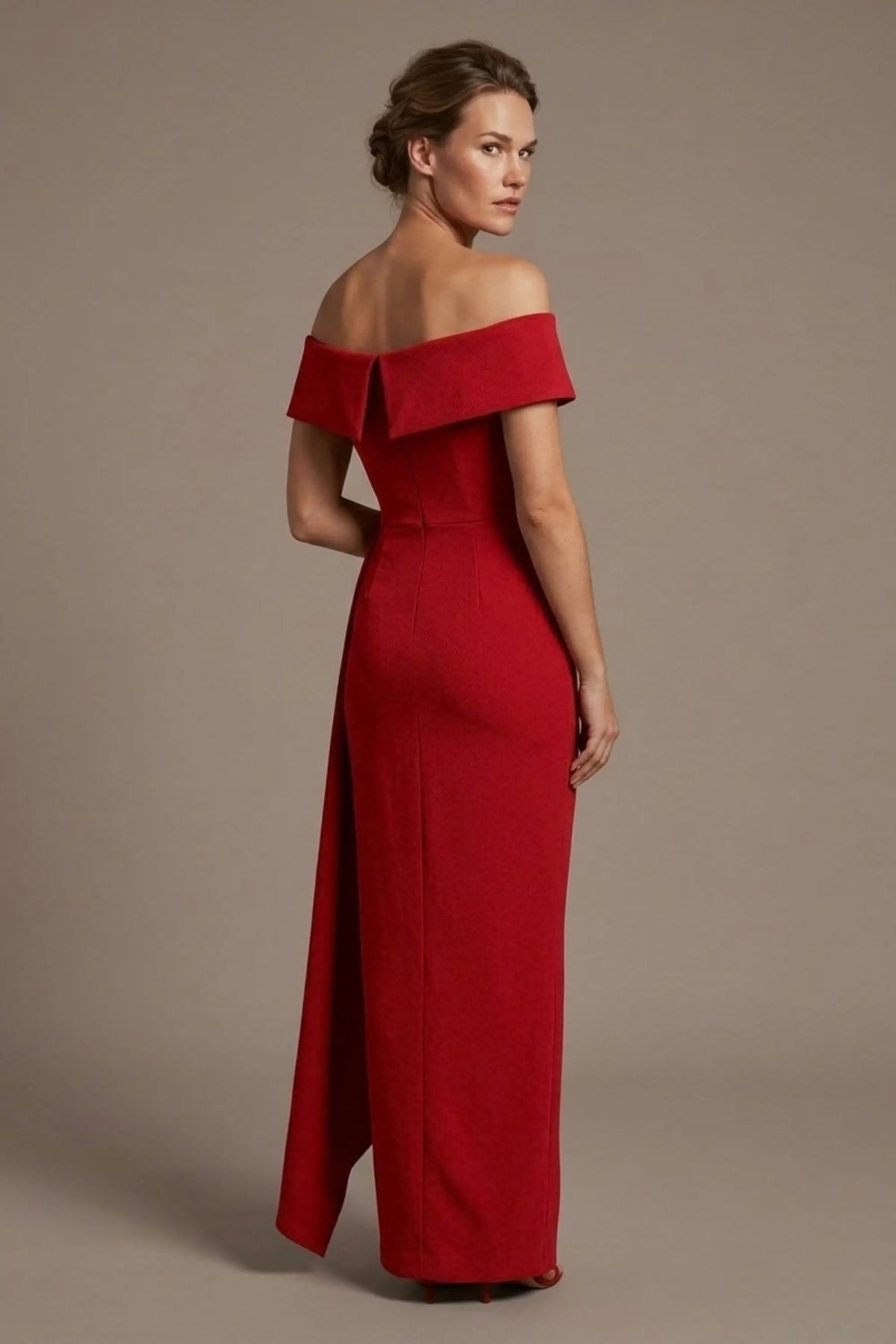 Othello Off-The-Shoulder Drape Maxi Dress
