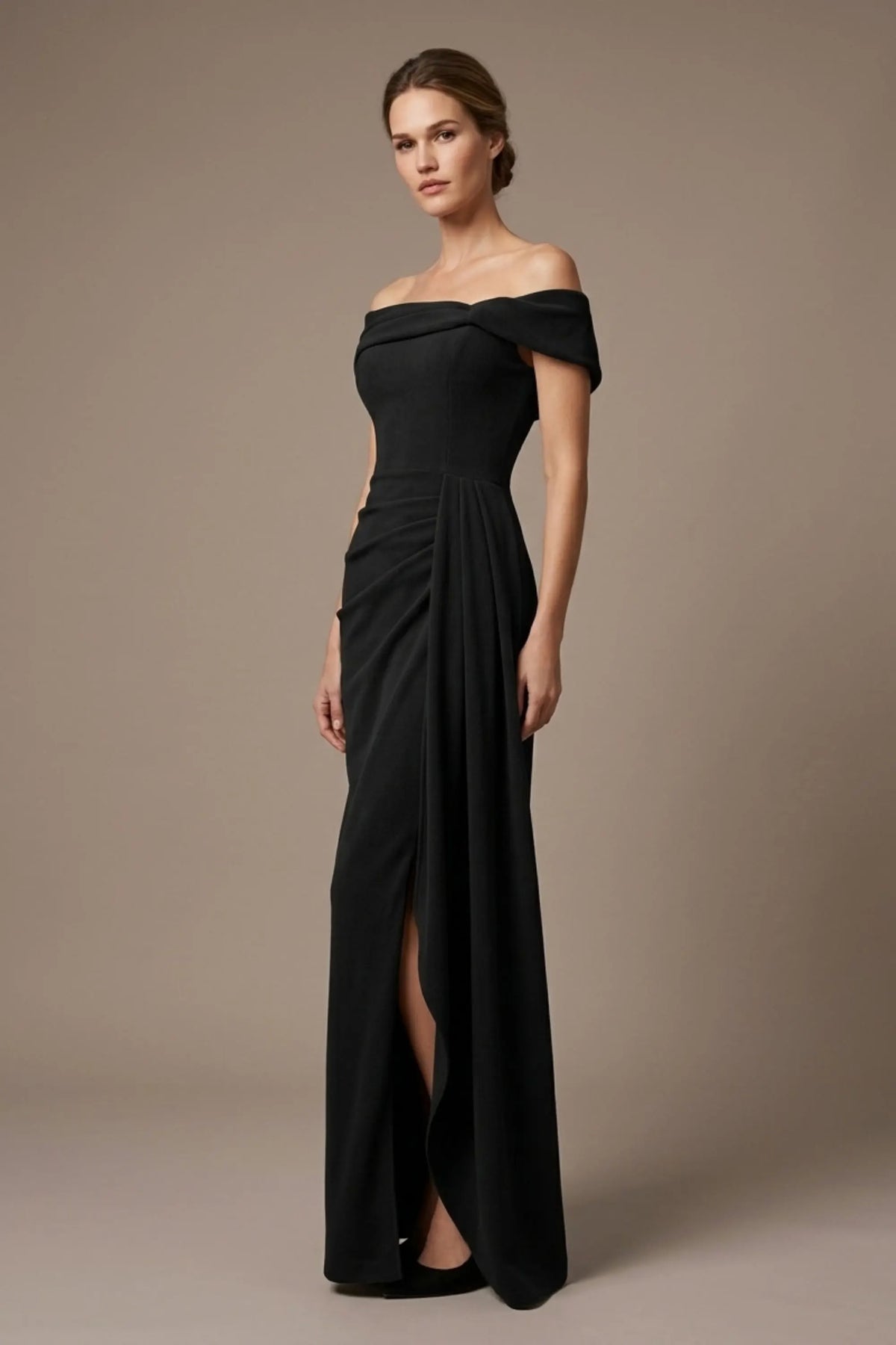 Othello Off-The-Shoulder Drape Maxi Dress
