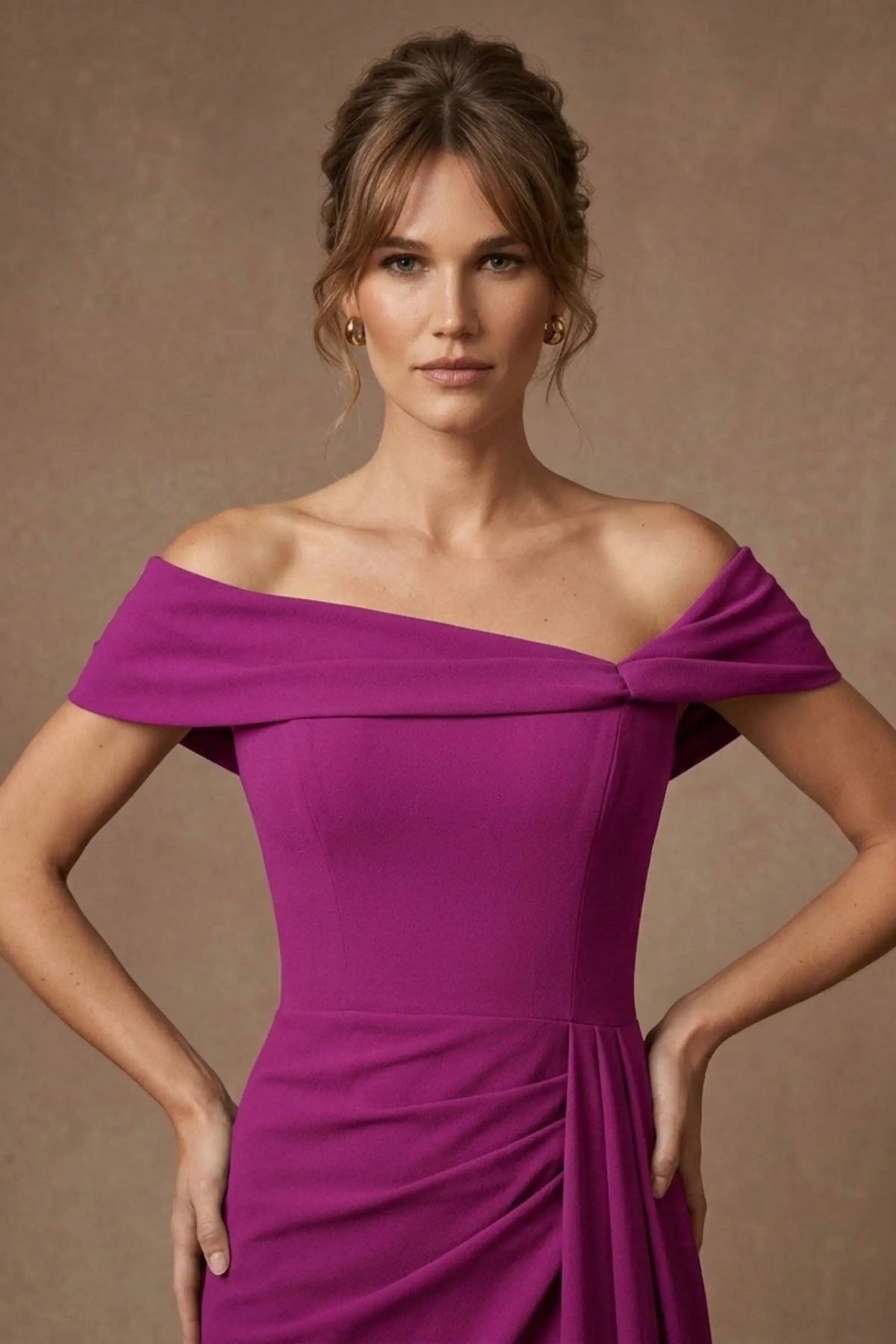 Othello Off-The-Shoulder Drape Maxi Dress

