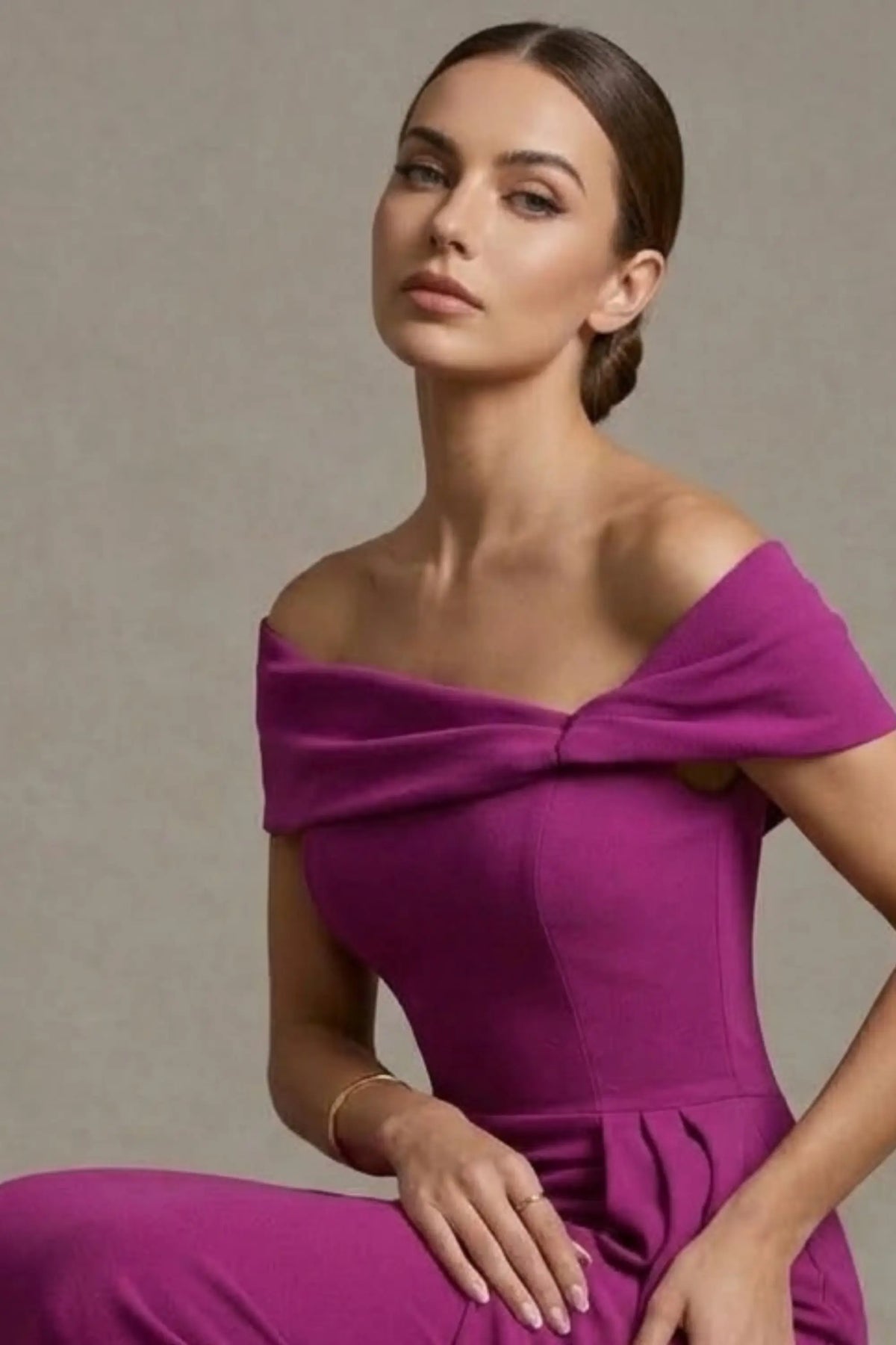 Othello Off-The-Shoulder Drape Maxi Dress
