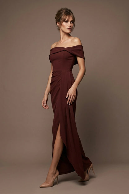 Othello Off-The-Shoulder Drape Maxi Dress
