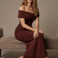 Othello Off-The-Shoulder Drape Maxi Dress

