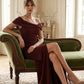 Othello Off-The-Shoulder Drape Maxi Dress
