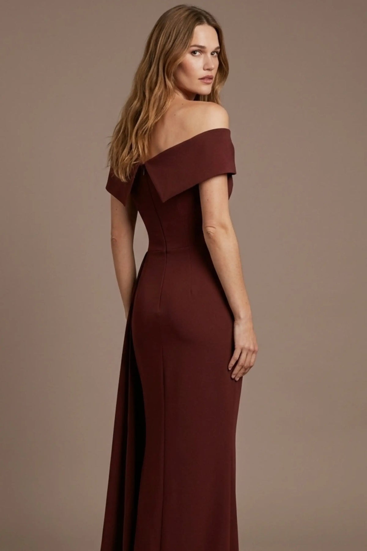 Othello Off-The-Shoulder Drape Maxi Dress
