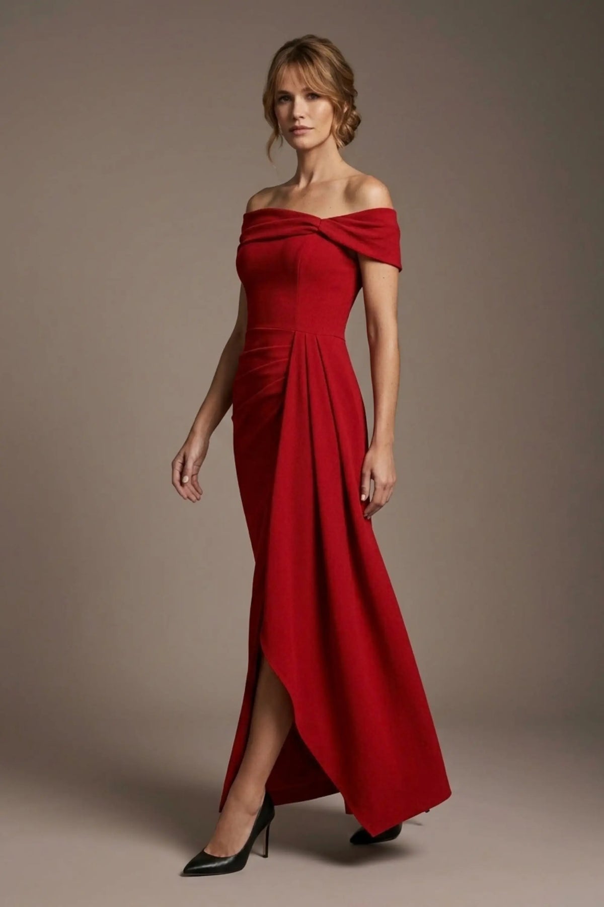 Othello Off-The-Shoulder Drape Maxi Dress
