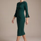Muirfield Gathered Keyhole Pencil Dress