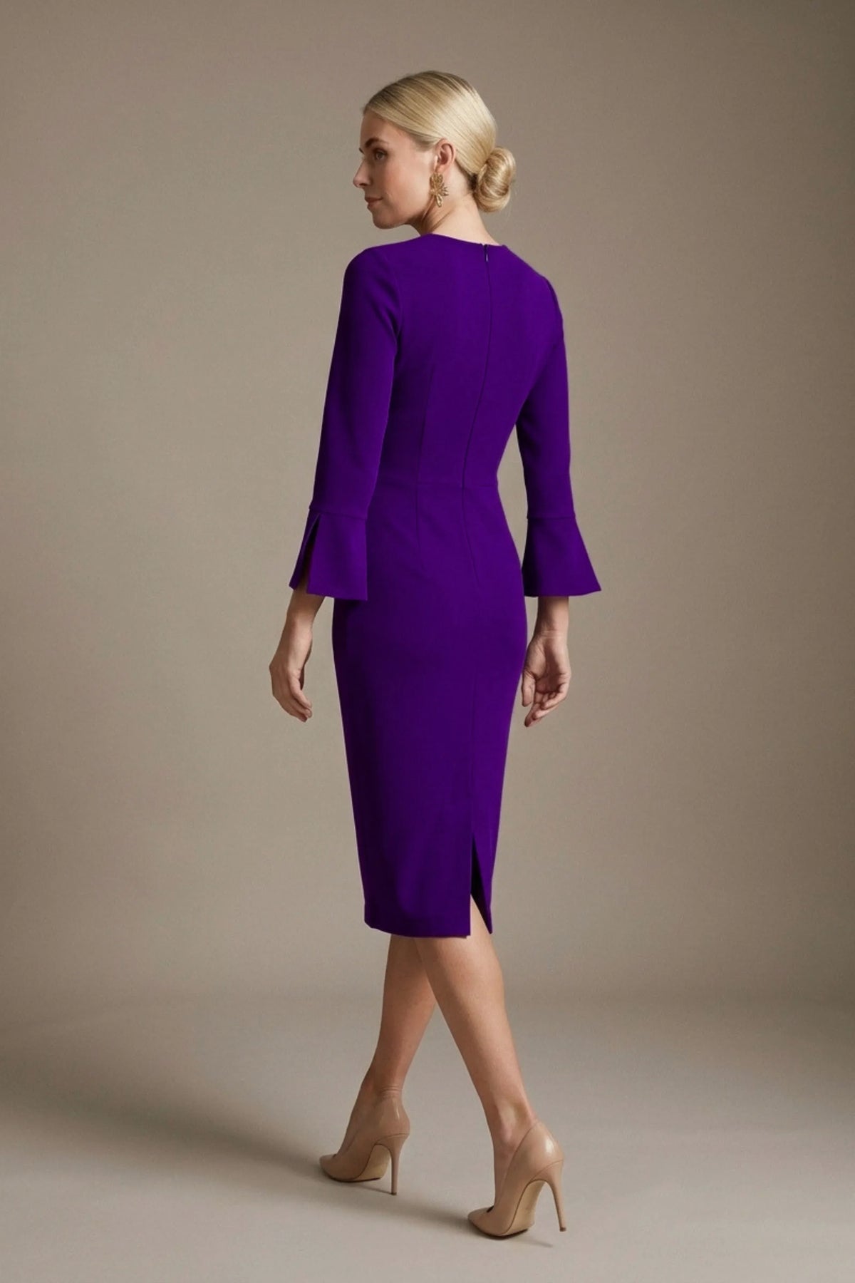 Muirfield Gathered Keyhole Pencil Dress