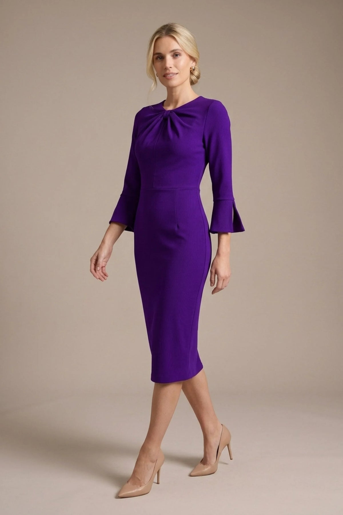 Muirfield Gathered Keyhole Pencil Dress