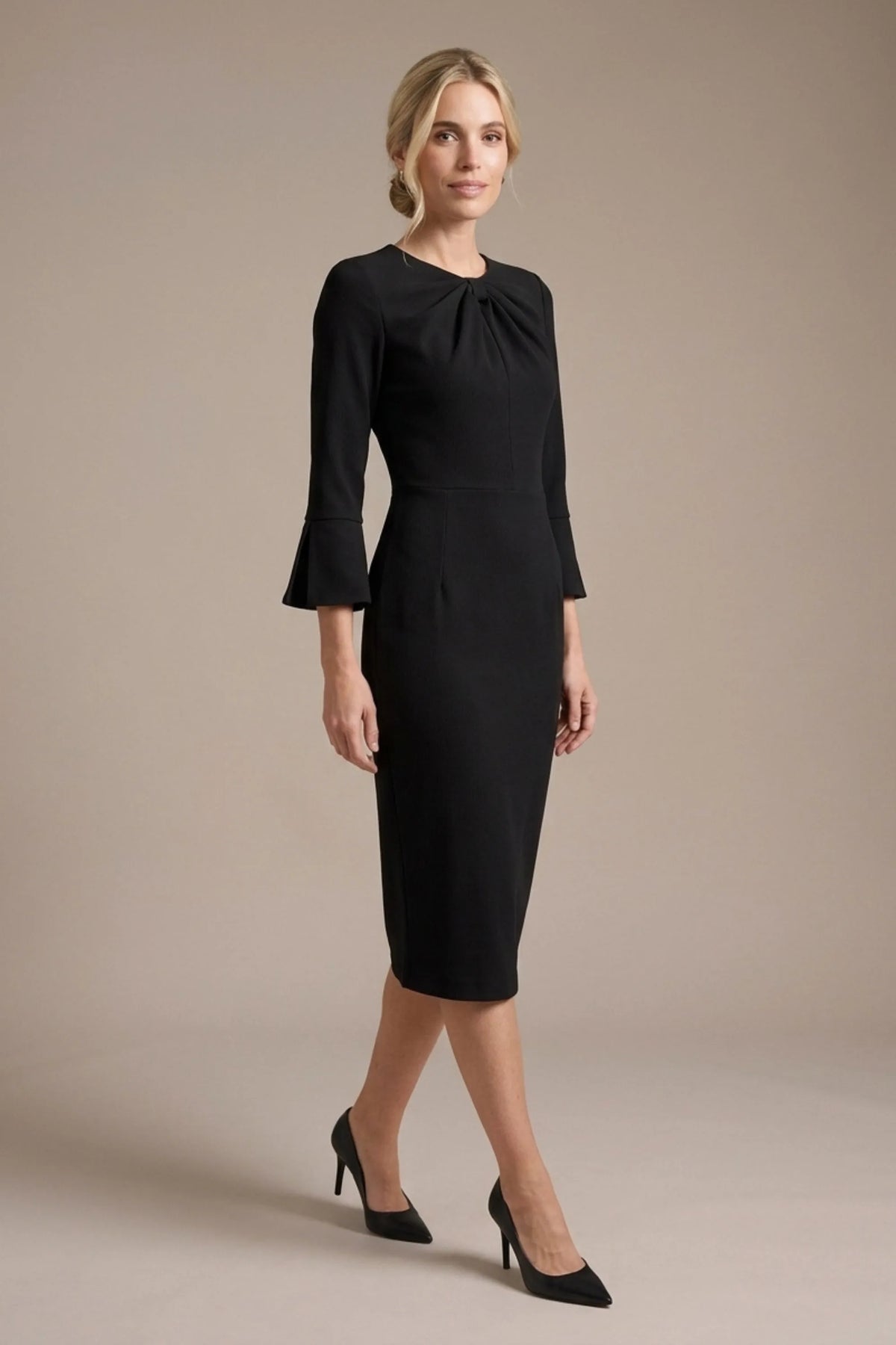 Muirfield Gathered Keyhole Pencil Dress