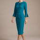 Muirfield Gathered Keyhole Pencil Dress