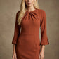 Muirfield Gathered Keyhole Pencil Dress
