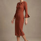 Muirfield Gathered Keyhole Pencil Dress
