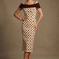 Norfolk Contrast Spot Shawl Dress