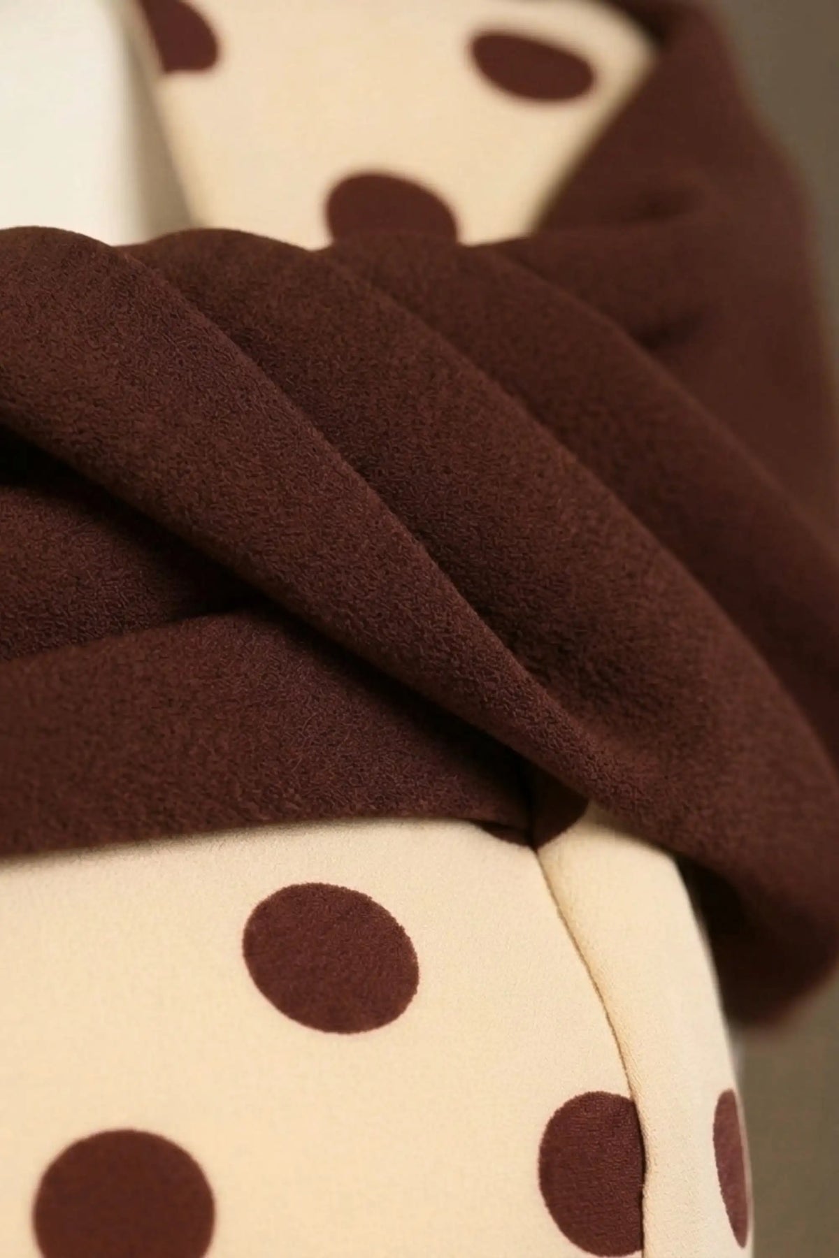 Norfolk Contrast Spot Shawl Dress