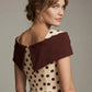 Norfolk Contrast Spot Shawl Dress
