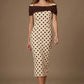 Norfolk Contrast Spot Shawl Dress