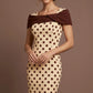 Norfolk Contrast Spot Shawl Dress