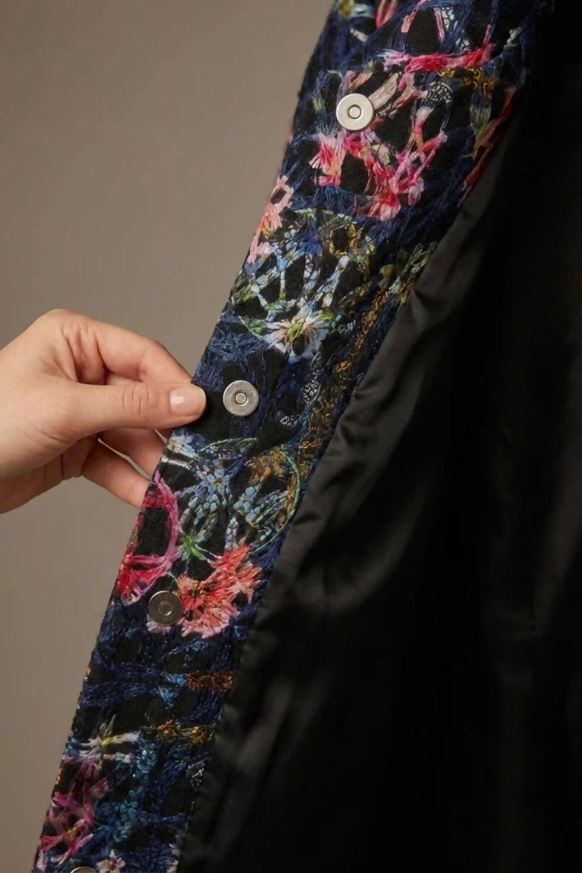 Brianca Floral Embroidered Coat