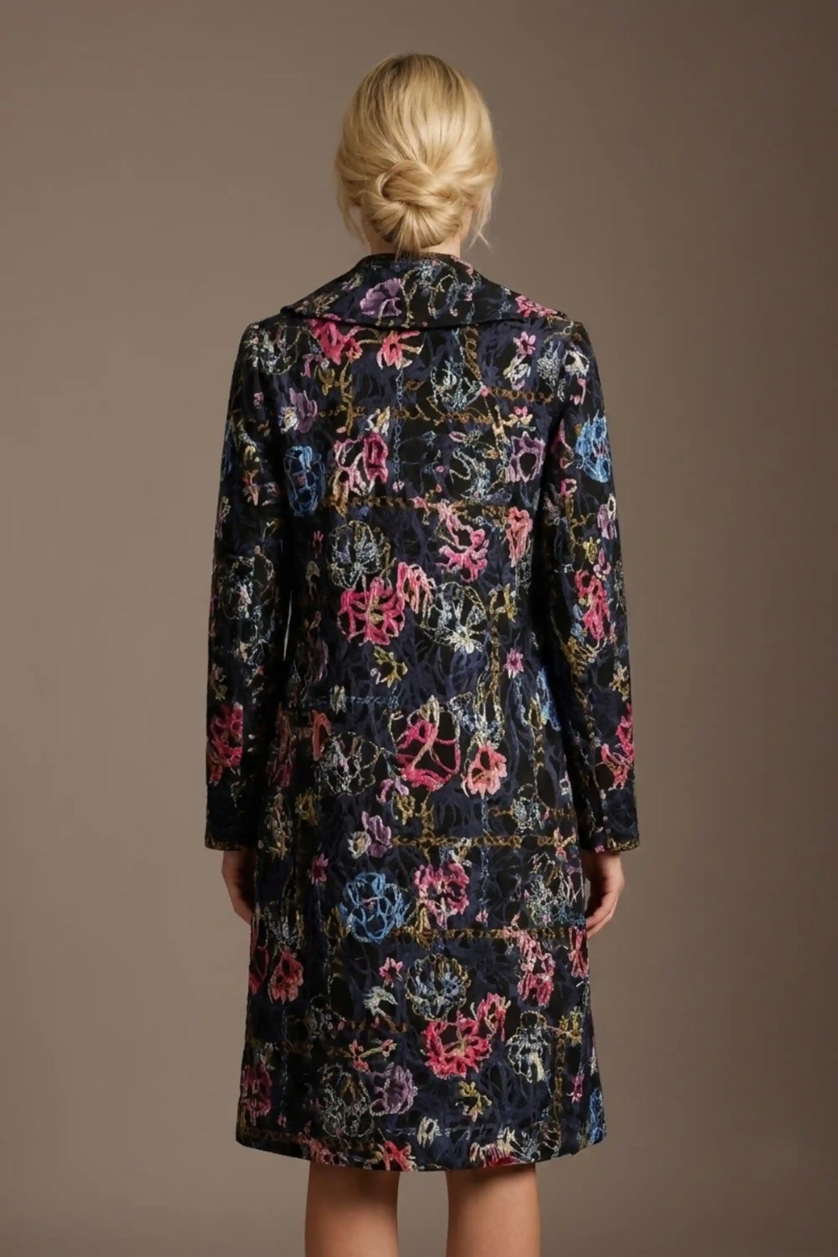 Brianca Floral Embroidered Coat