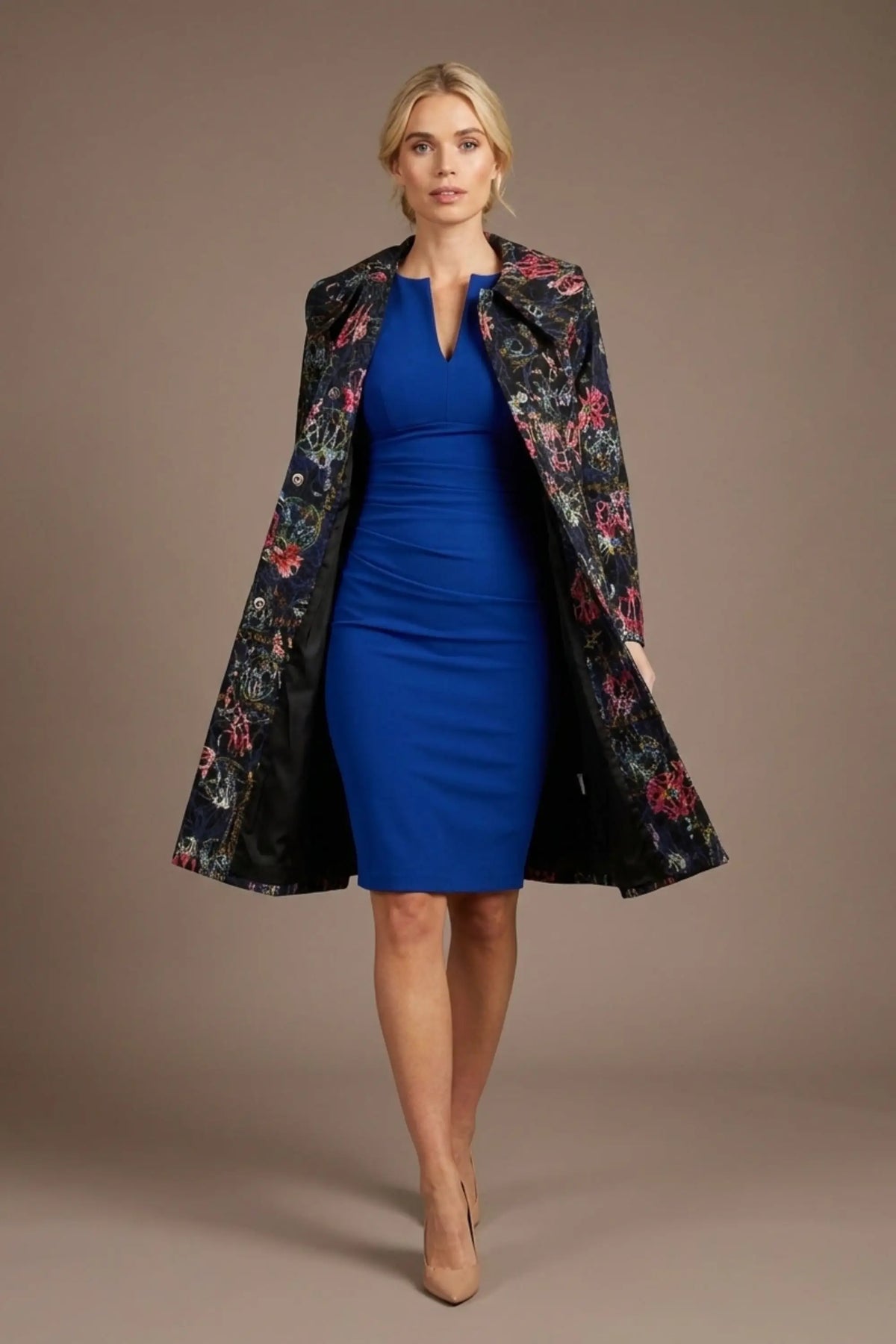 Brianca Floral Embroidered Coat
