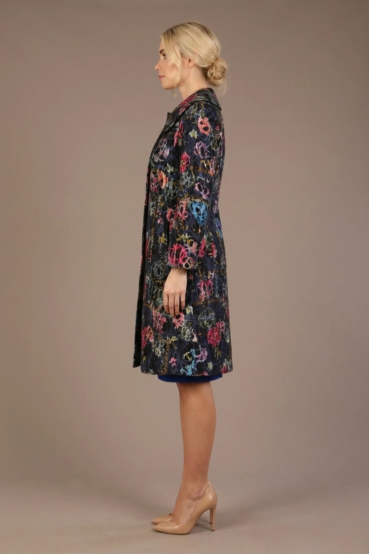 Brianca Floral Embroidered Coat
