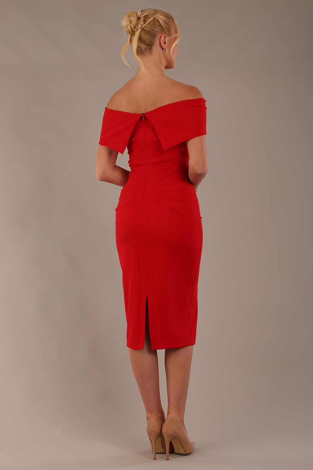 Amelia Off Shoulder Pencil dress