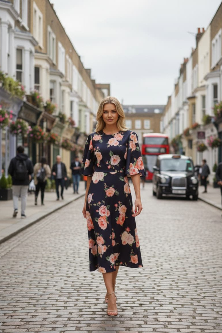 Ariana A-Line Midaxi Dress 