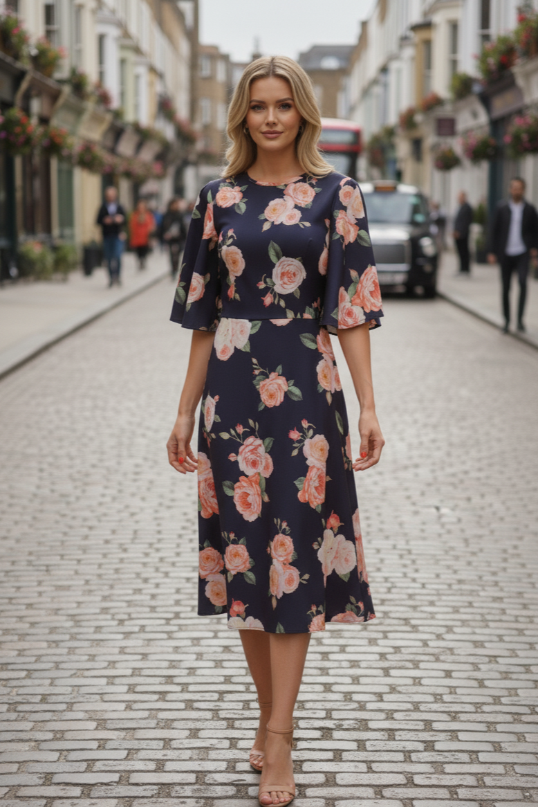 Ariana A-Line Midaxi Dress 