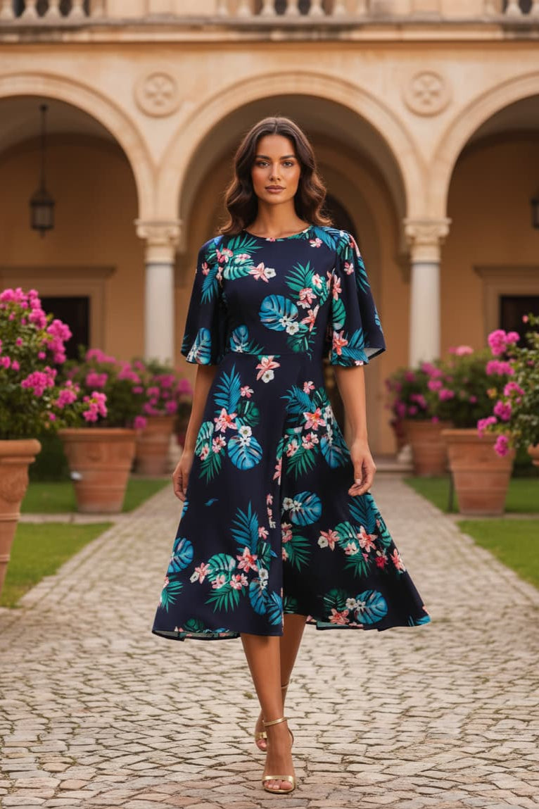 Ariana A-Line Midaxi Dress 