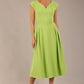 Audrey A-line Midi Dress With Pockets 