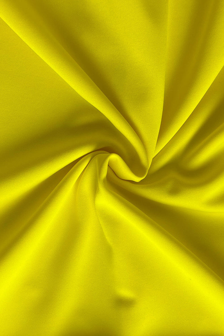 Blazing yellow colour in bi-stretch fabric