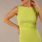 Bijou Sleeveless Bodycon Pencil Dress with Satin Detail 