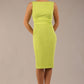 Bijou Sleeveless Bodycon Pencil Dress with Satin Detail 