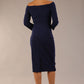 Breton Off Shoulder Pencil Dress 