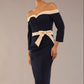 Brittany Off Shoulder Bow detail Pencil Dress 
