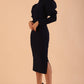 Buffy Long Sleeve Midi Pencil Dress 