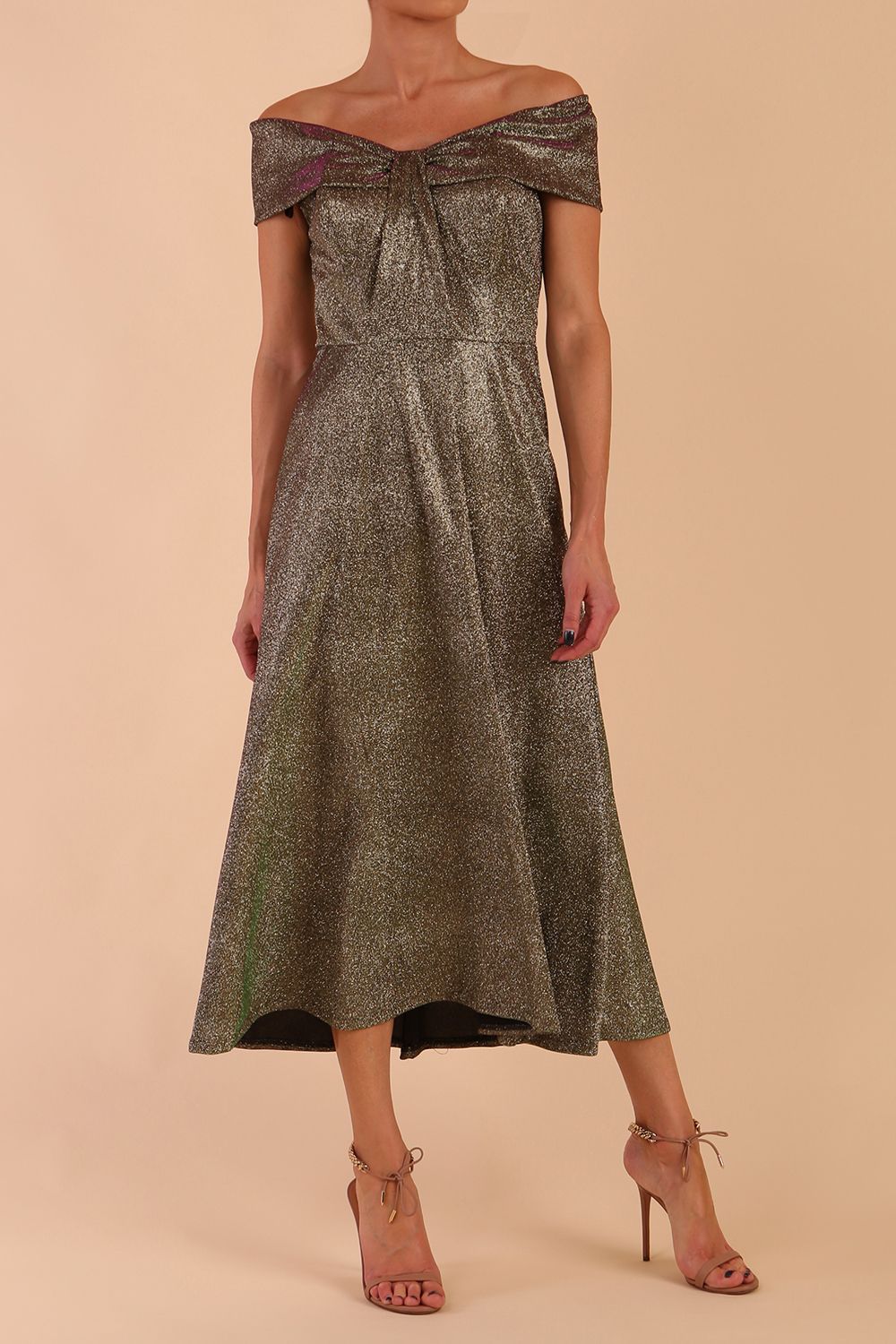 Capri A-Line Midaxi Glitter Dress 