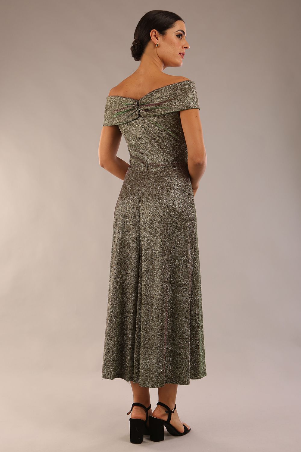 Capri A-Line Midaxi Glitter Dress 