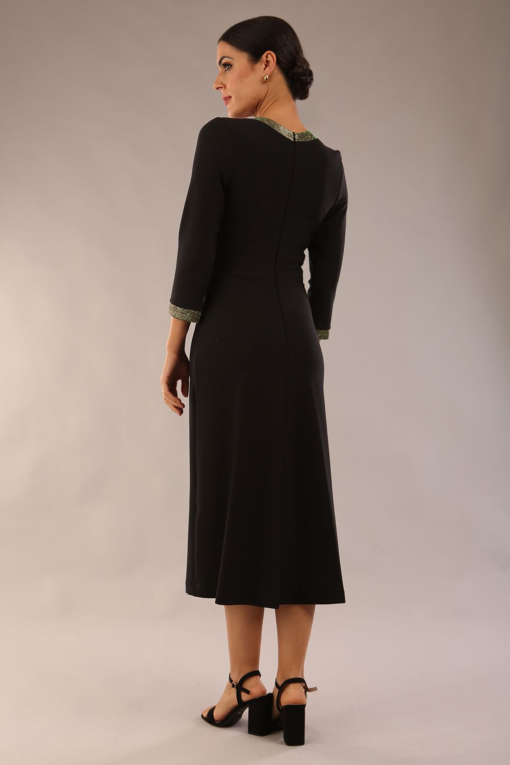 Carolyn A-line Midi Length Dress 