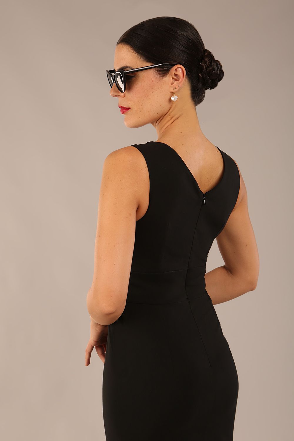 Carrie Sleeveless Pencil Wiggle Dress 