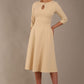 Casares Three Quarter Sleeve A-line Dress 