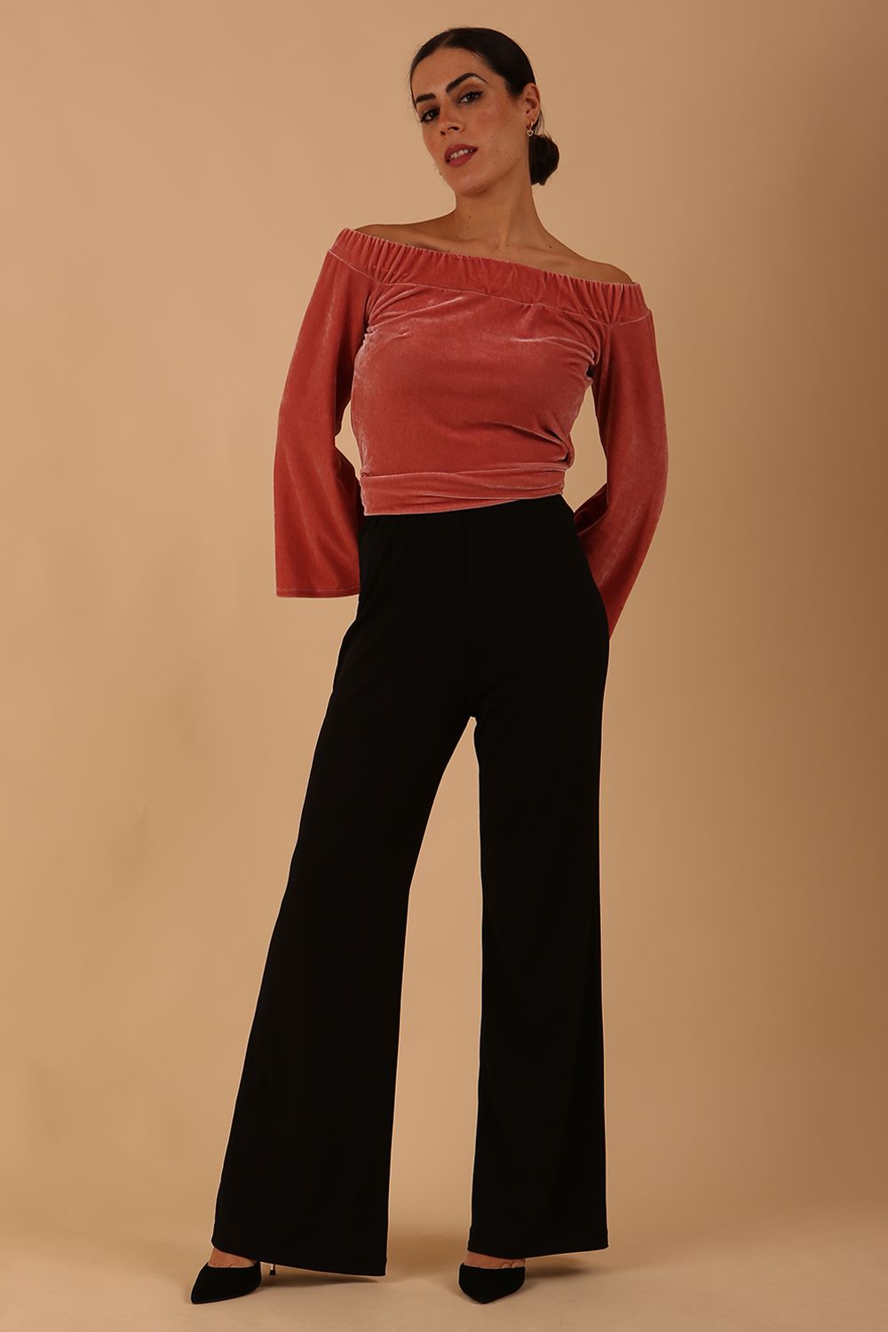 Catcha Wide Leg Trouser Pants 