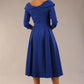 Chesterton 3/4 Sleeve A-Line Dress 